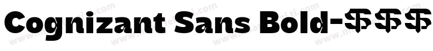 Cognizant Sans Bold字体转换
